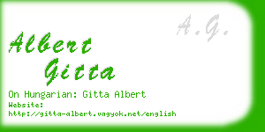 albert gitta business card